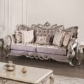 Albacete Sofa, Champagne/Purple