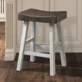 Biasca 24" Stool (2/CTN), Gray/White