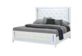 ALINA WHITE King Bed WITH LED