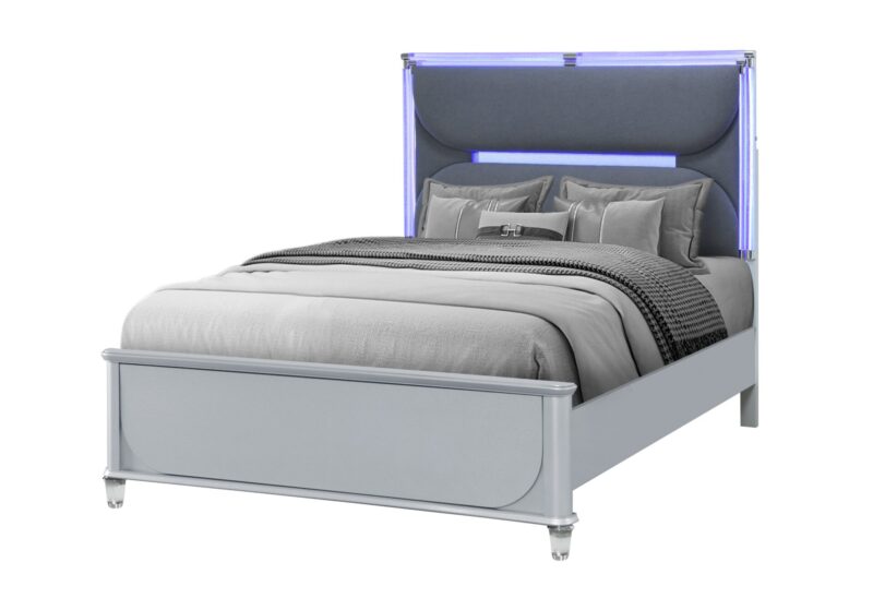 LANDO SILVER Queen Bed