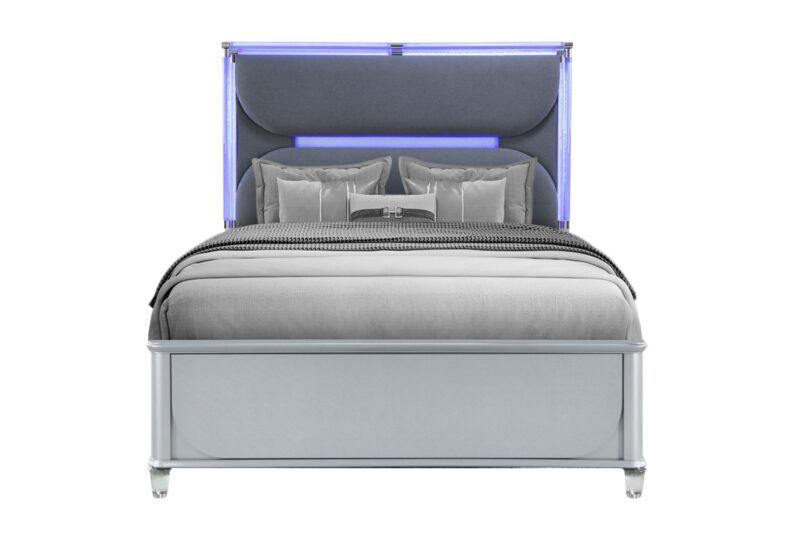 LANDO SILVER Queen Bed