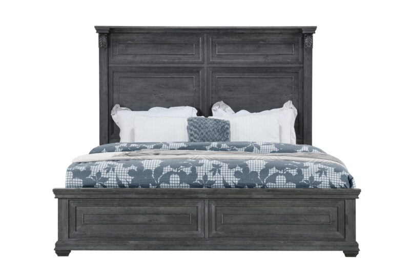 TATUM GREY King Bed WITHOUT STORAGE