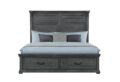 TATUM GREY King Bed WITH STORAGE