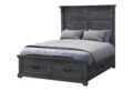 TATUM GREY Full Bed WITH STORAGE