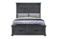 TATUM GREY Full Bed WITH STORAGE