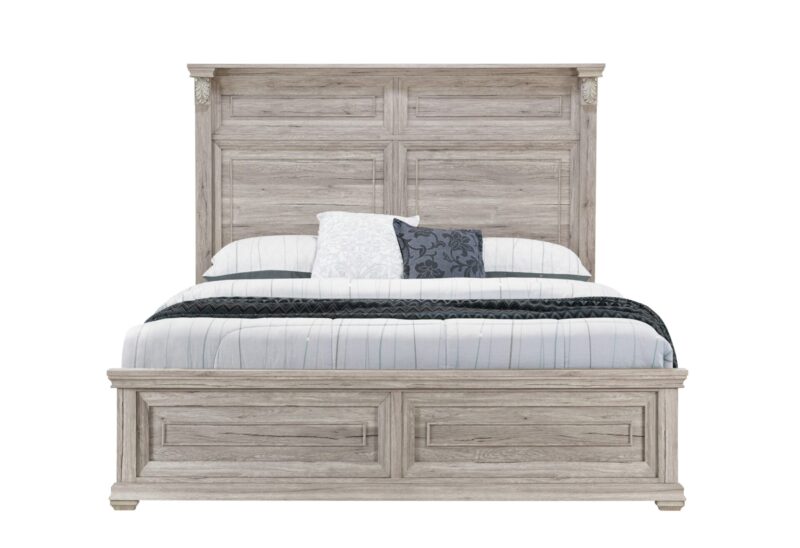 TATUM NATURAL Queen Bed WITHOUT STORAGE