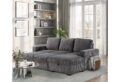 U2660 GREY L SECTIONAL WITH PULLOUT