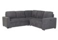 U2660 GREY SECTIONAL W/O CHAISE AND W/O PULLOUT