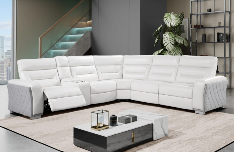 U2682 BLANCHE WHT/GRY 33 SECTIONAL