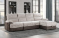 U3822 BEIGE/BROWN SECTIONAL WITH PO AND USB