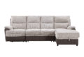 U3822 BEIGE/BROWN SECTIONAL WITH PO AND USB