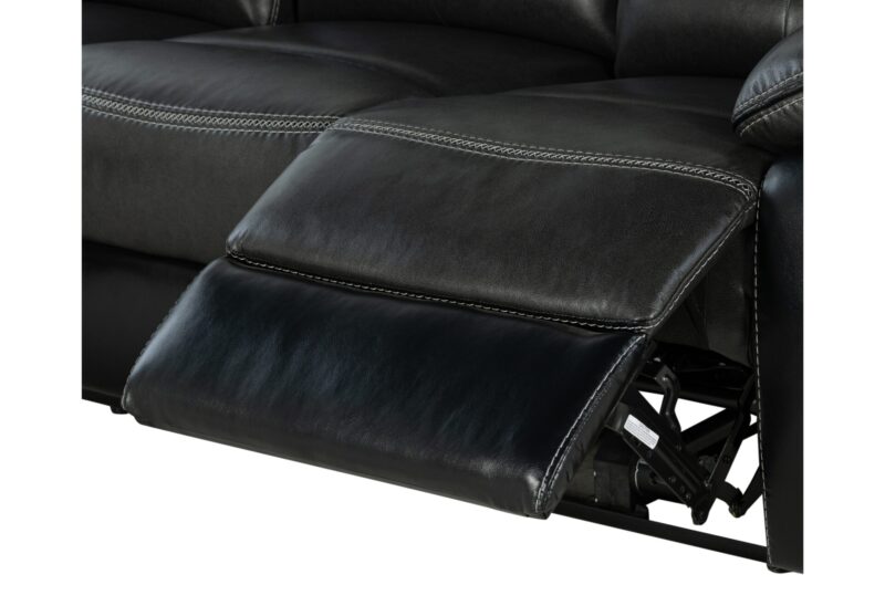 U5050 BLANCHE CHARCOAL/BLACK POWER RECLINING LOVESEAT