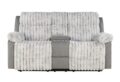 U6028 Grey CONSOLE RECLINING LOVESEAT