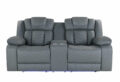 U7068 GREY 10 POWER CONSOLE RECLINING Loveseat WITH LED