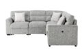 U9401 NICKEL Sectional WITH 3 PILLOWS