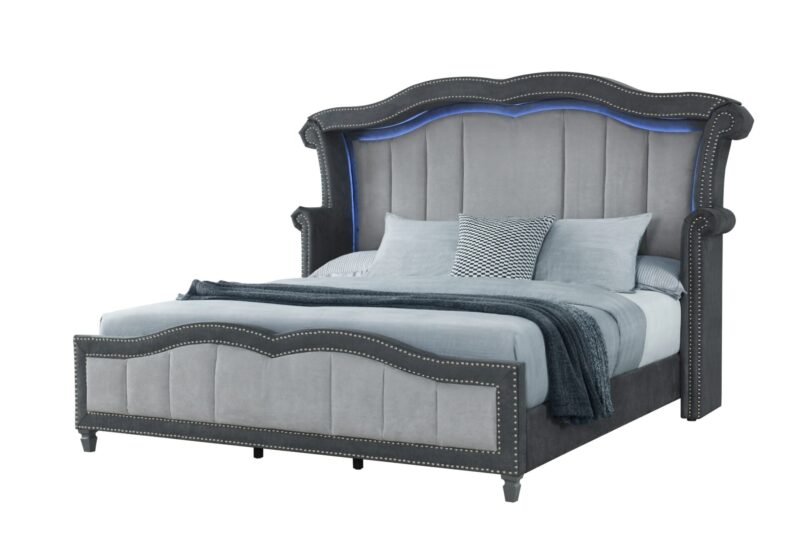 VANNA DARK GREY KING Bed