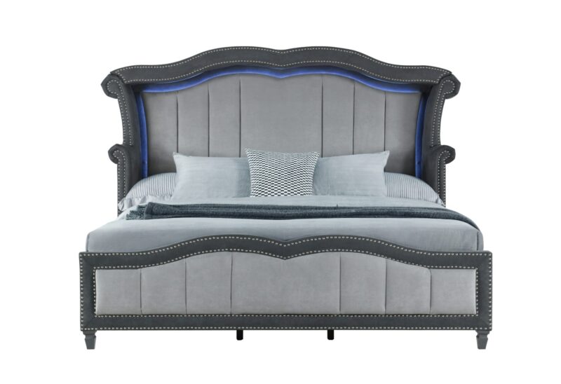 VANNA DARK GREY KING Bed