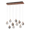 Lustre Rectangular Chandelier // Bronze