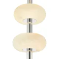 Spanish Alabaster Round Chandelier // Chrome