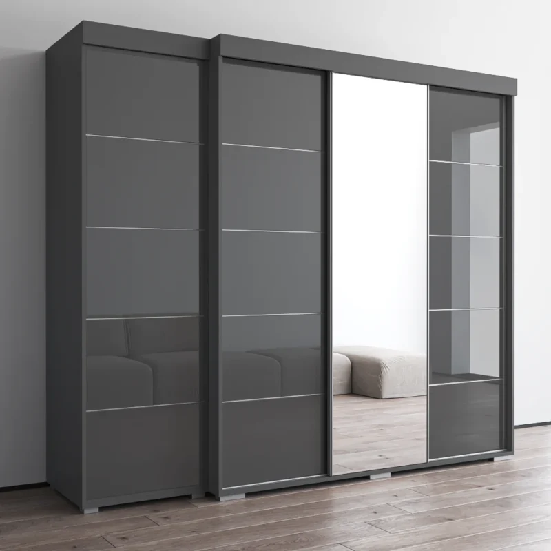 Aria 3D-EX Wardrobe with 1 Mirror