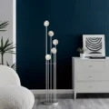 Bubbling Glow Floor Lamp // Chrome