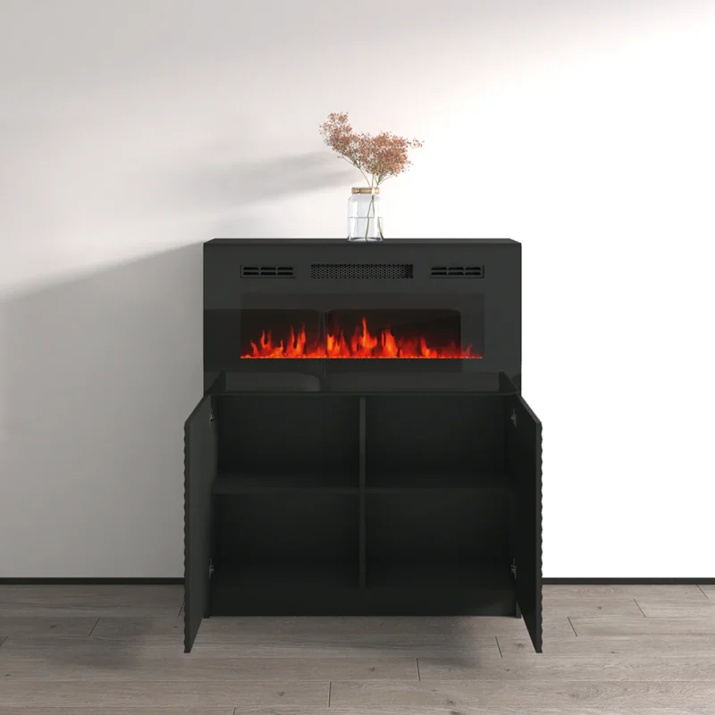 Carla 01 BL-EF Fireplace Sideboard