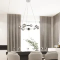 Orbis Halo Chandelier // Polish Nickel