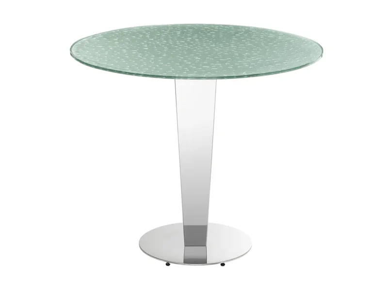 ENZO | COUNTER TABLE - silver rain drops