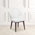BT-2-WH-GG -Comfort Back White Reception Chair
