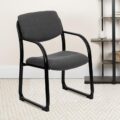 BT-508-GY-GG- Richie Gray Fabric Executive Side Reception Chair