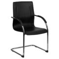 BT-509-BK-GG - Valrico Black Vinyl Side Reception Chair