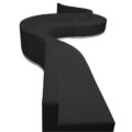 HERCULES Alon Series Black LeatherSoft Reception Configuration, 9 Pieces