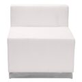 HERCULES Alon Series Melrose White LeatherSoft Reception Configuration, 9 Pieces