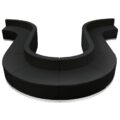 HERCULES Alon Series Black LeatherSoft Reception Configuration, 10 Pieces