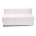 HERCULES Alon Series Melrose White LeatherSoft Reception Configuration, 5 Pieces