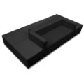 HERCULES Alon Series Black LeatherSoft Reception Configuration, 6 Pieces