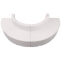 HERCULES Alon Series Melrose White LeatherSoft Reception Configuration, 4 Pieces