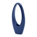 Mandolin Large Floor Vase Sculpture // Glossy Blue