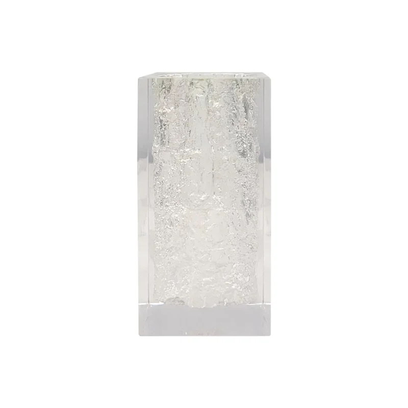 Clear Cubic Resin Sculpture