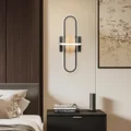 Wall Lamp Black & Wood