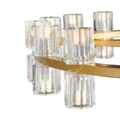 Anderson 36"D Chandelier // Crystal and Gold