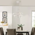 Minsk Double Round Chandelier // Chrome