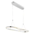 Minsk Single Rectangular Chandelier // Chrome