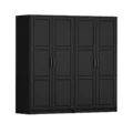 100% Solid Wood Urban 4-Door Wardrobe Armoire