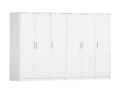 100% Solid Wood Urban 6-Door Wardrobe Closet