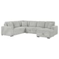 Devonshire Sleeper Sectional Sofa Storage Chaise Grey