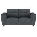 Nolan 2-piece Upholstered Sofa Set Charcoal