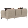 Jade Chenille Upholstered Sculpted Track Arm Sofa Latte