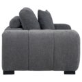Octavia Upholstered Accent Chair Charcoal Grey